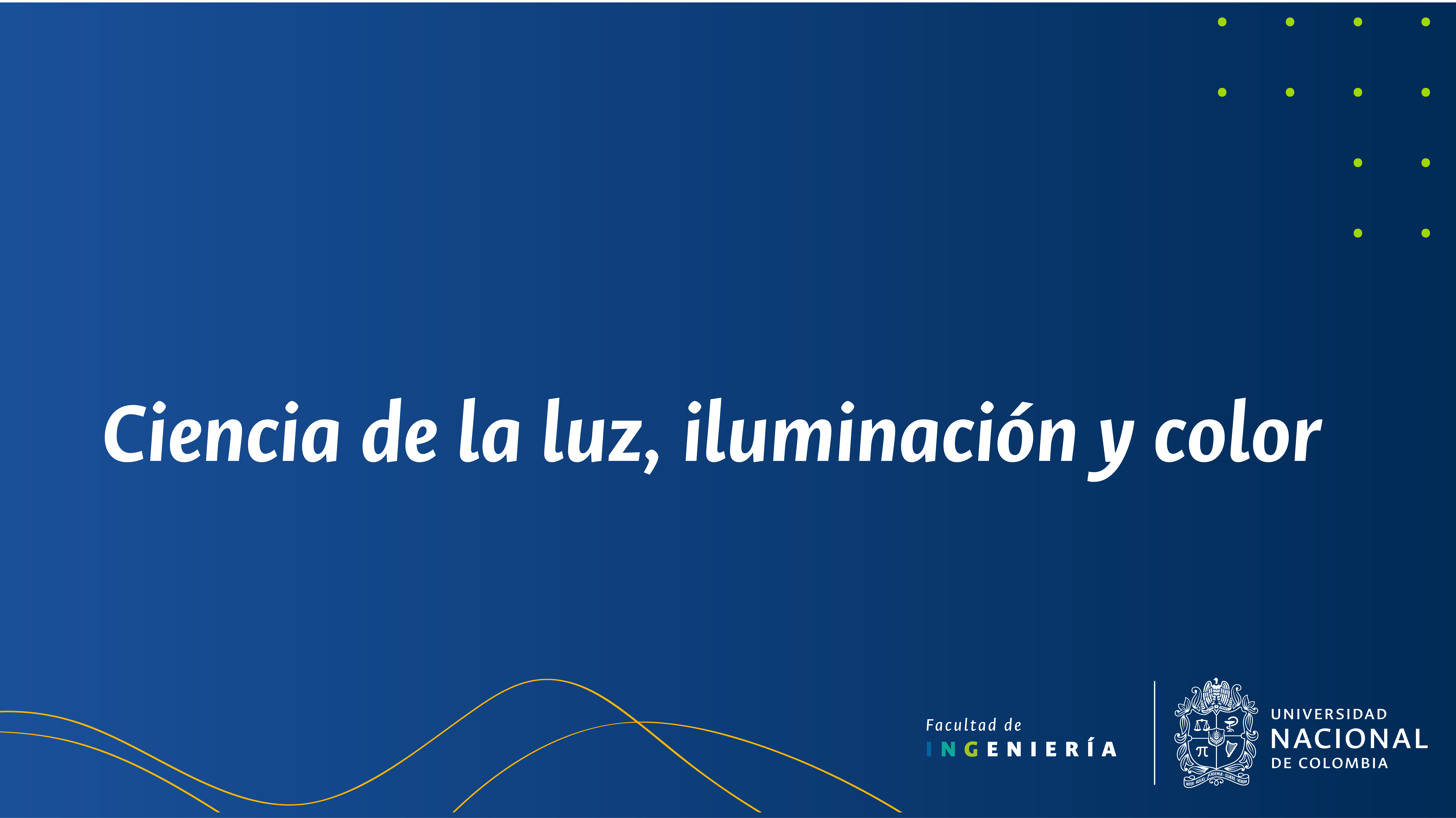 IE - Ciencia de la luz, iluminación y color IE001